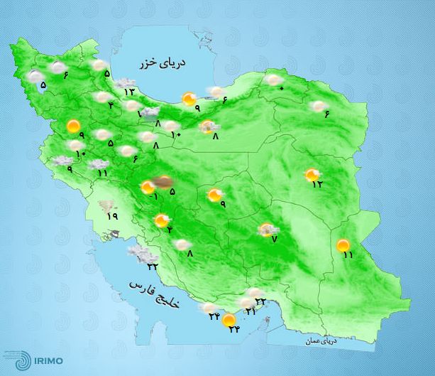 رعدوبرق و وزش شدید باد در شمال خلیج فارس