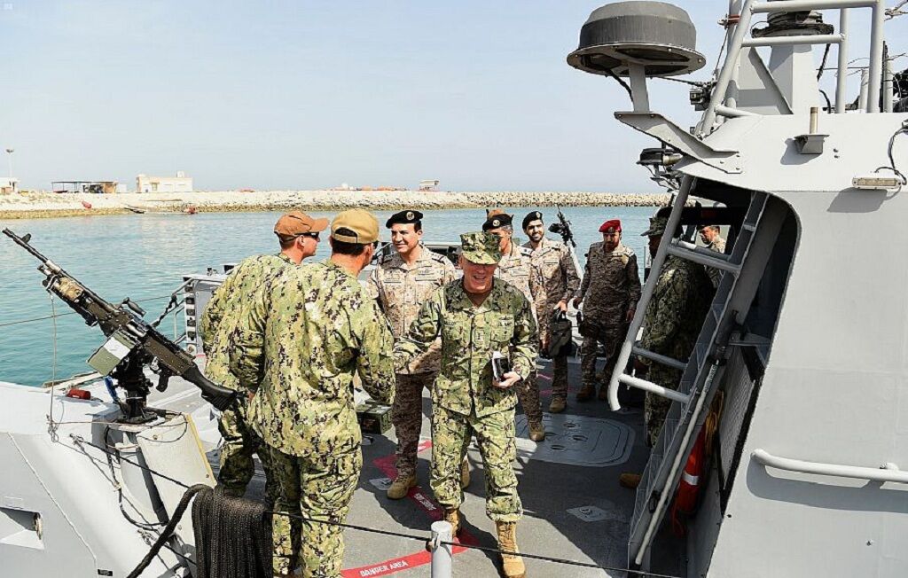 رزمایش دریایی مشترک عربستان و آمریکا در خلیج فارس