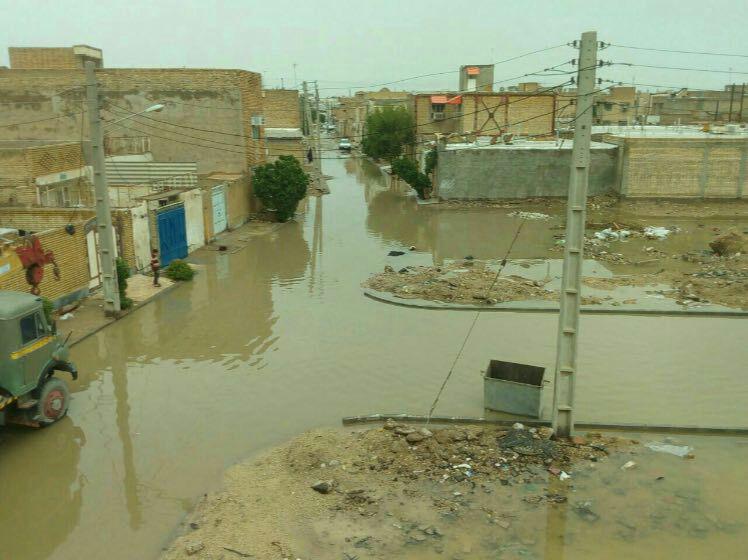 خرمشهر پس از باران دیشب +عکس