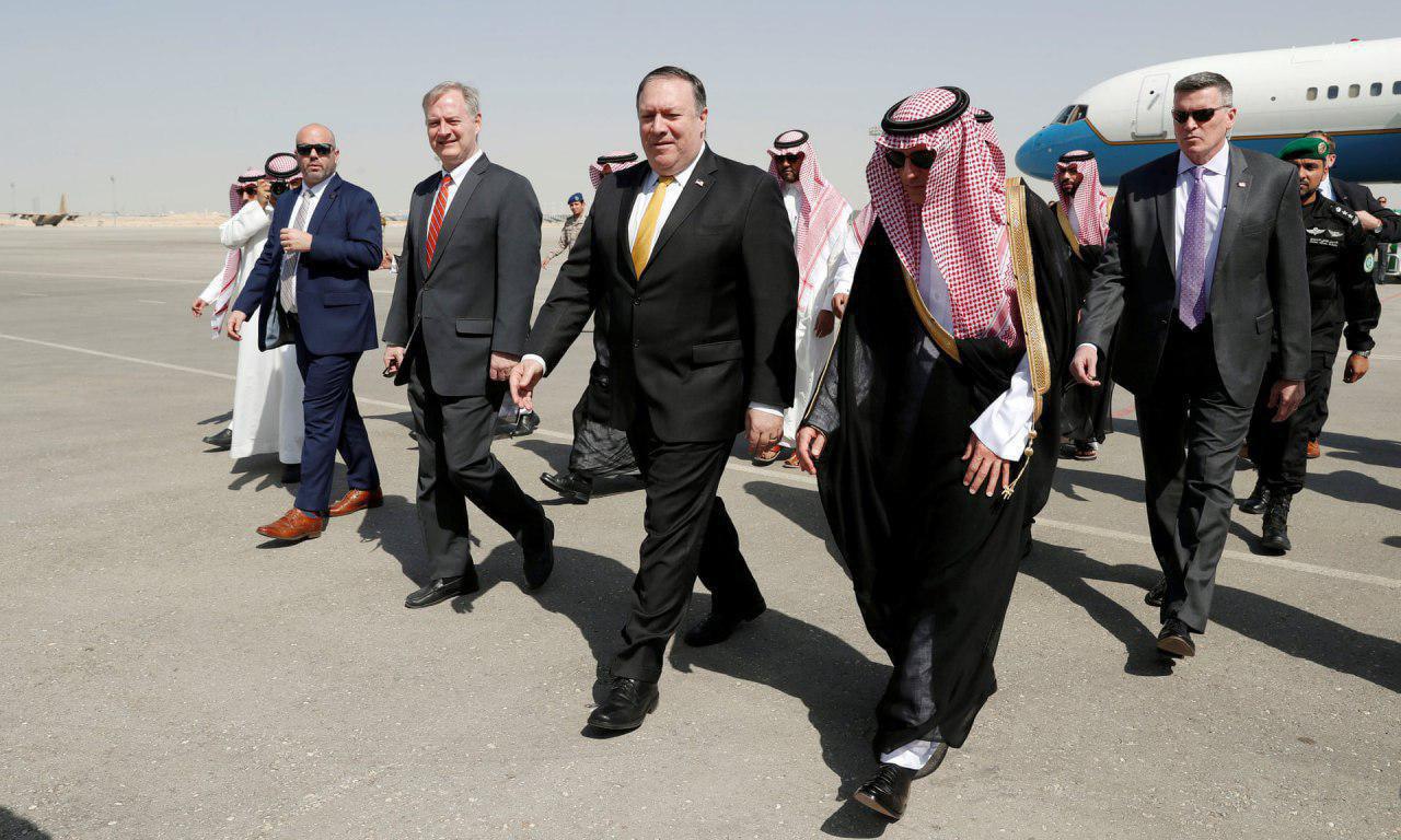 استقبال رسمی عربستان از وزیر خارجه آمریکا +عکس