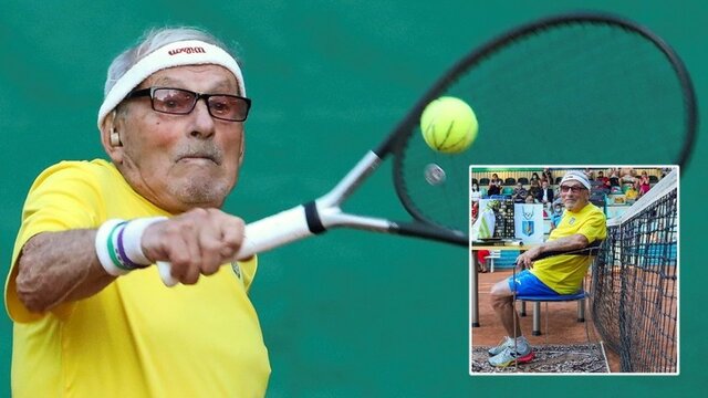 مسن ترین تنیسور جهان راز طول عمر خود را فاش کرد