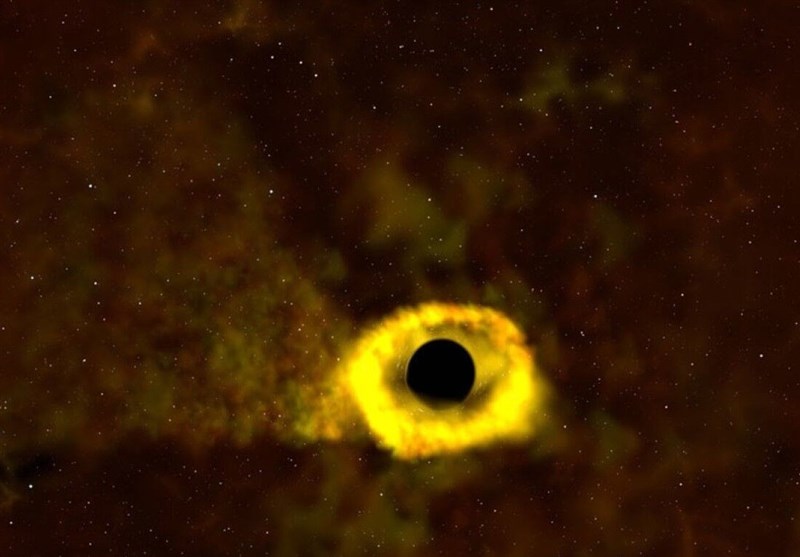 وقتی سیاه‌چاله یک ستاره را می‌بلعد! + عکس