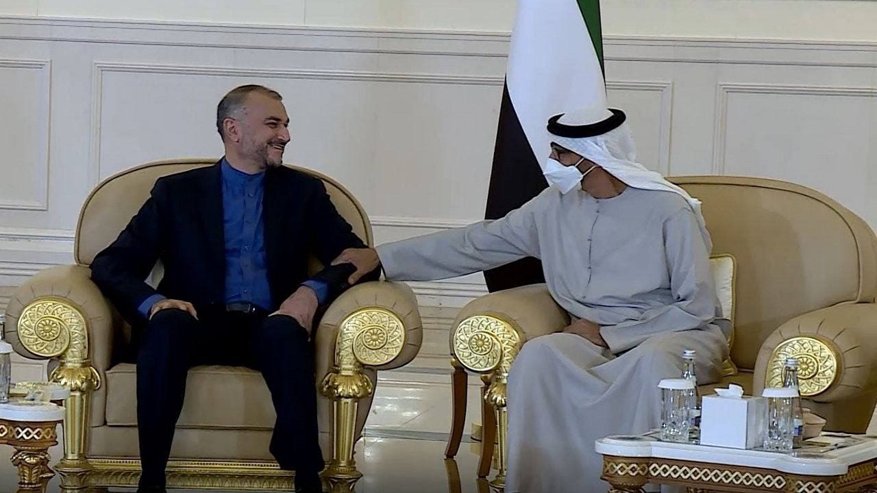 دیدار وزیر خارجه ایران با رییس جدید امارات متحد عربی