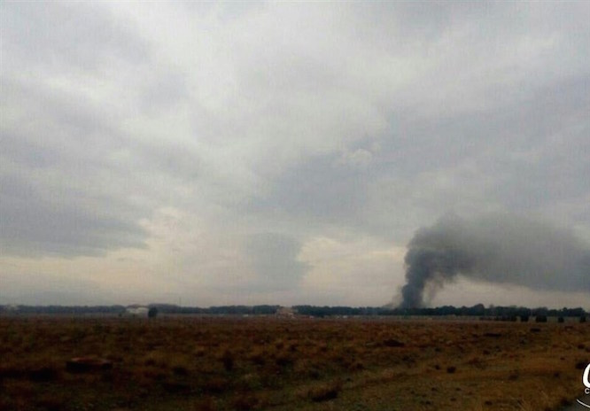 اولین تصاویر از سقوط هواپیما در اردبیل
