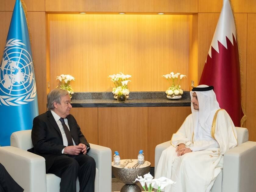 توافق هسته ای با ایران؛ محور رایزنی گوترش با وزیر قطر