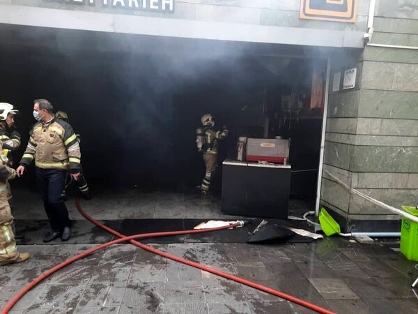 آتش سوزی امروز مترو