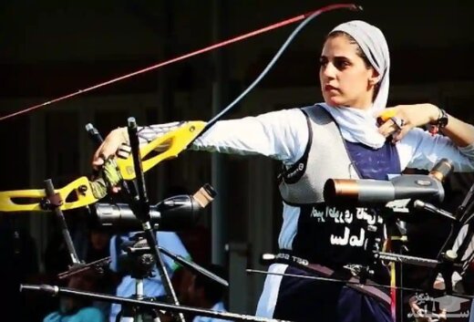 واکنش بانوی ورزشکار ‌ایرانی به افتادن روسری اش