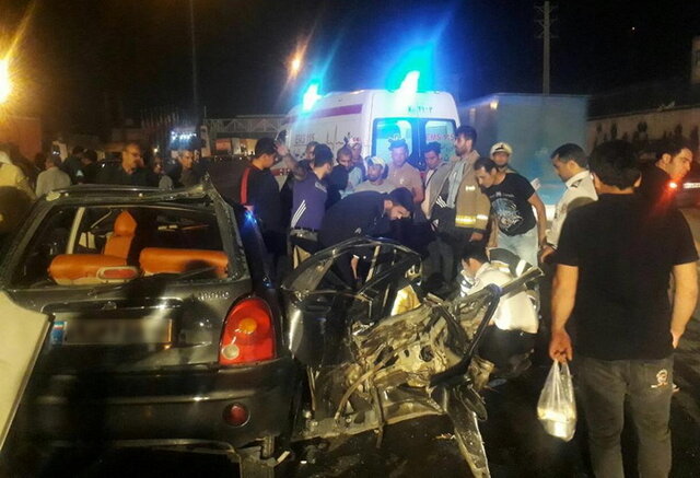 یک کشته و دو مصدوم در تصادف جاده خاوران +عکس