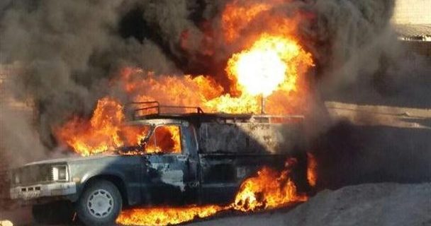 زن عصبانی، خودروی شوهرش را آتش زد! + فیلم