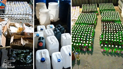کشف ۶ هزار لیتر مشروب توسط سپاه +تصاویر
