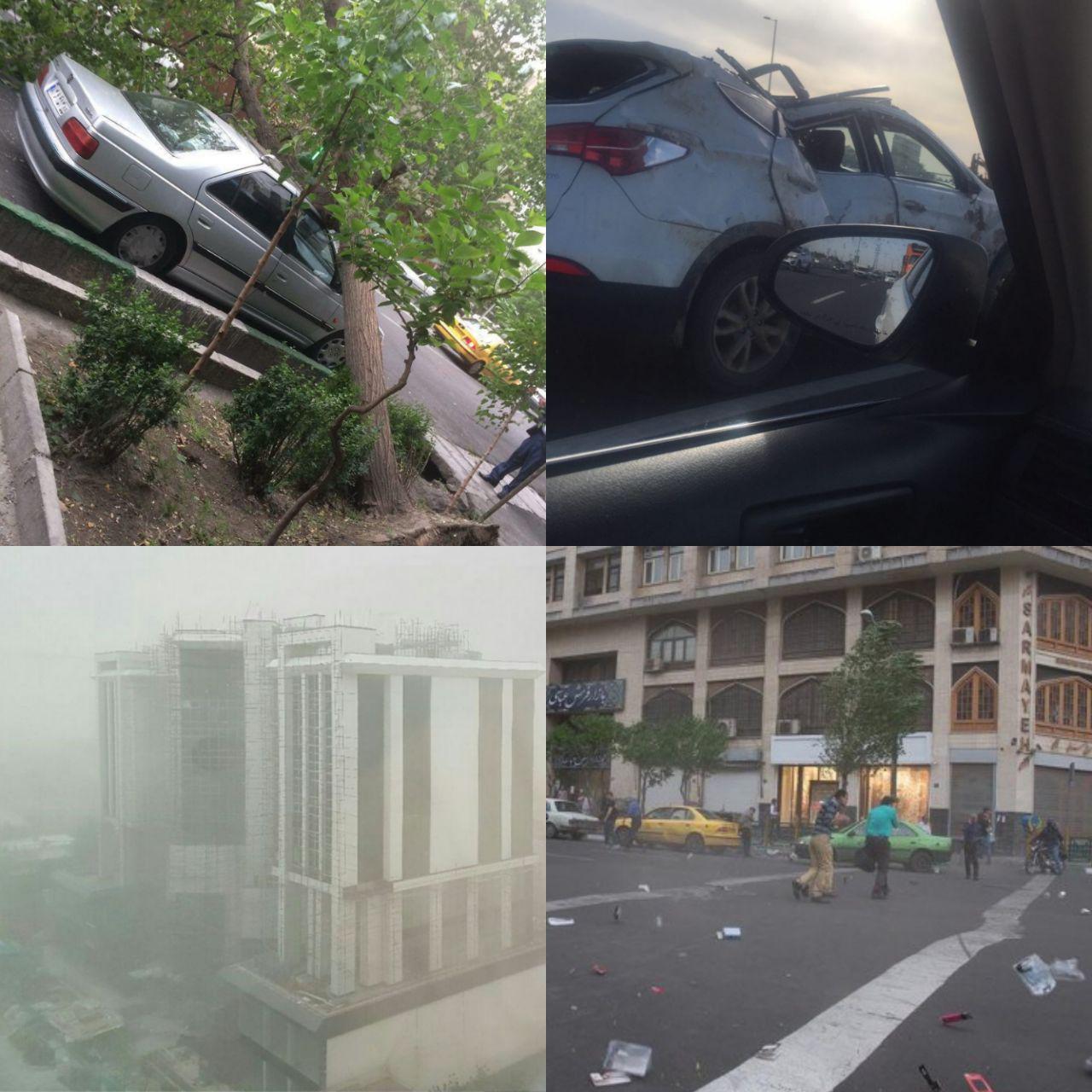 خسارات طوفان در تهران +عکس