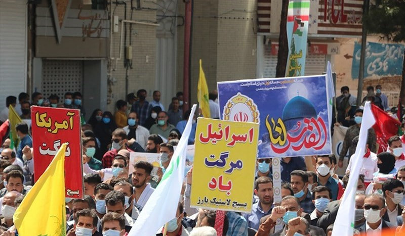 خروش مردم اردبیل در حمایت از مردم فلسطین