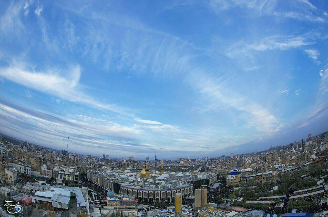 آسمان امروز کربلای معلی +عکس