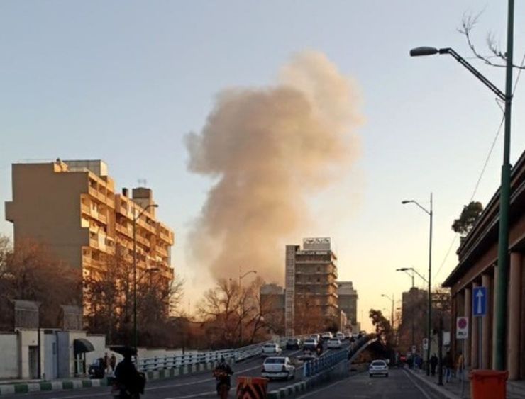 انفجار  ساختمان مسکونی در تهران + عکس