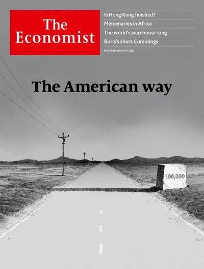 نحوه مقابله آمریکا با کرونا روی جلد اکونومیست