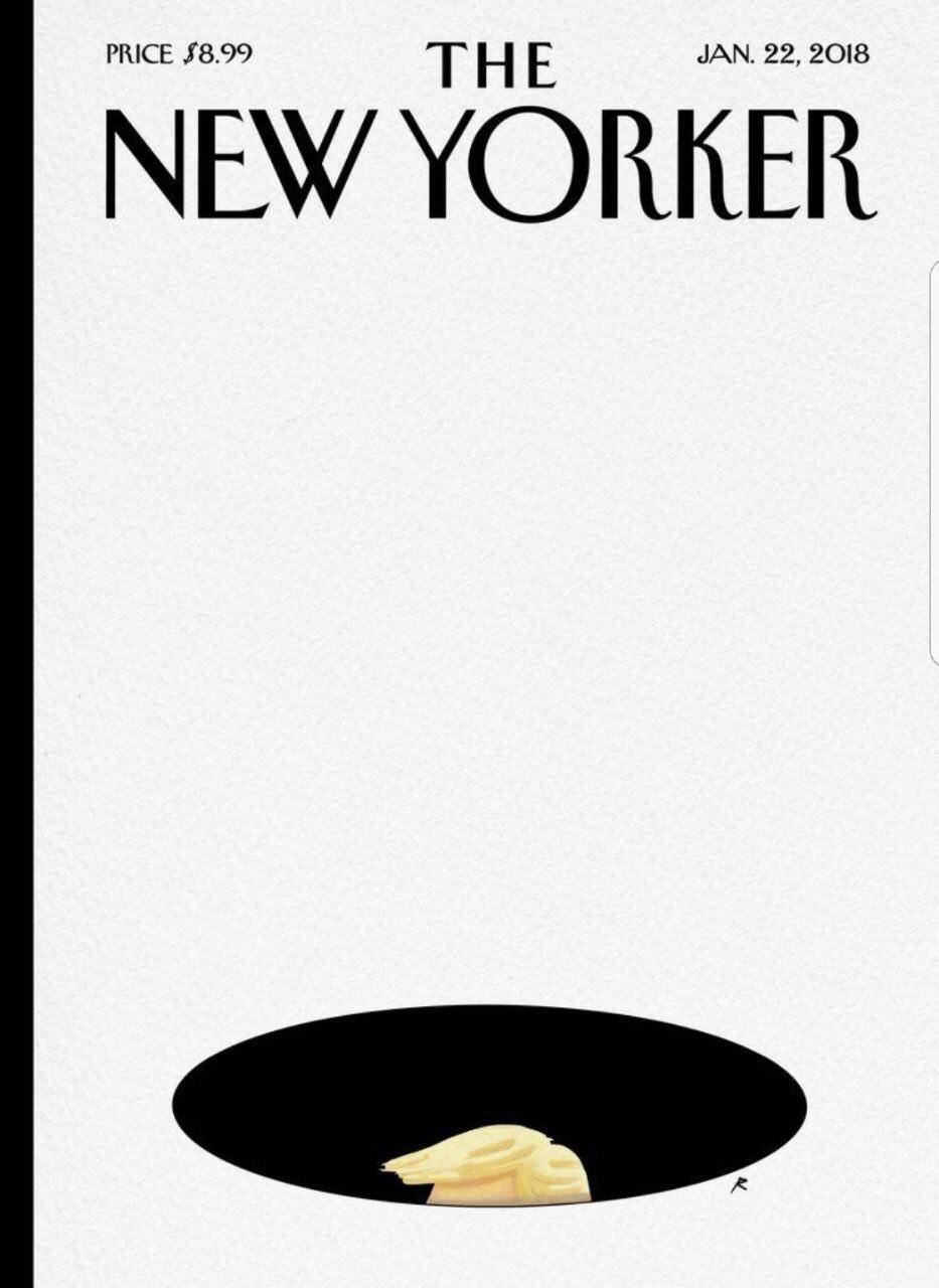 طرح جلد مجله نیویورکر در واکنش به توهین اخیر ترامپ+عکس