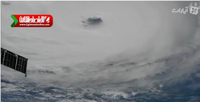 تصاویر طوفان هاردوی از ایستگاه فضایی بین‌المللی +فیلم
