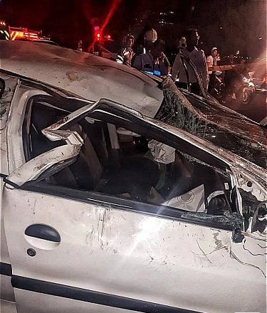 مرگ دلخراش راننده جوان در بزرگراه یادگار امام(ره) +عکس
