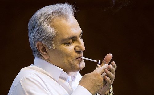 سیگار کشیدن مهران مدیری در نشست خبری+ عکس