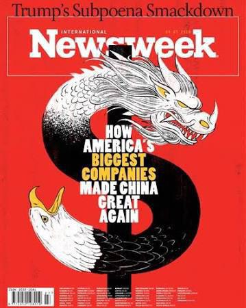 تقابل تجاری چین و آمریکا روی جلد نیوزویک