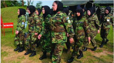 ۲۰افسر زن ارتش افغانستان در هند آموزش می‌بینند