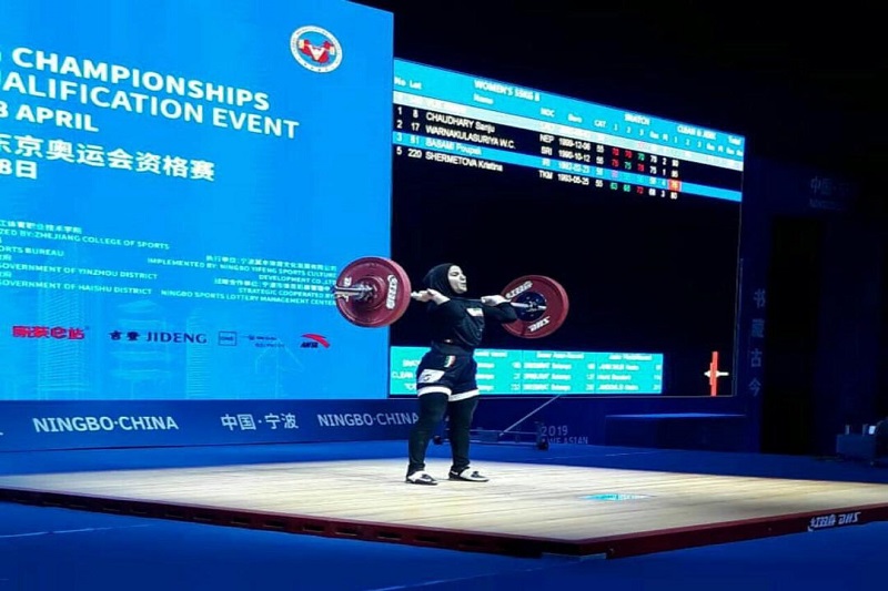 نخستین وزنه بردار زن ایران در رده دوازدهم آسیا
