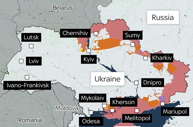 کی یف در اختیار کامل نیروهای اوکراینی