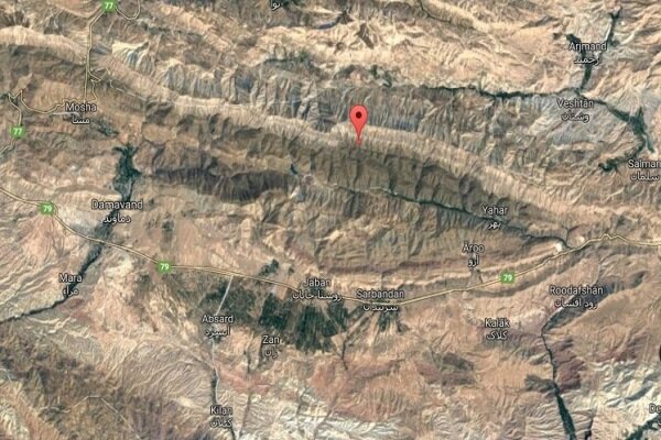 نقشه ماهواره‌ای شدت زلزله تهران منتشر شد