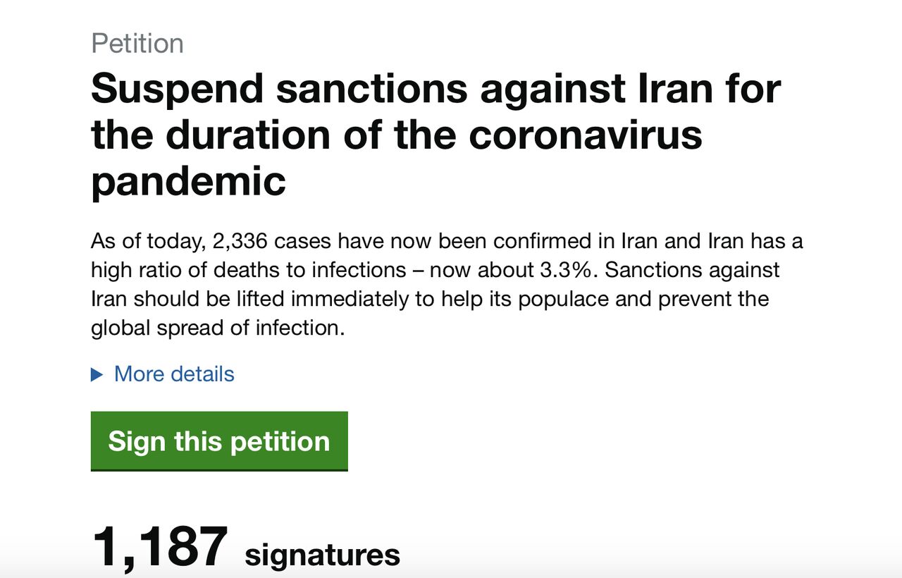 درخواست لغو ‌تحریم‌های آمریکا علیه ایران از مرز هزار امضا گذشت