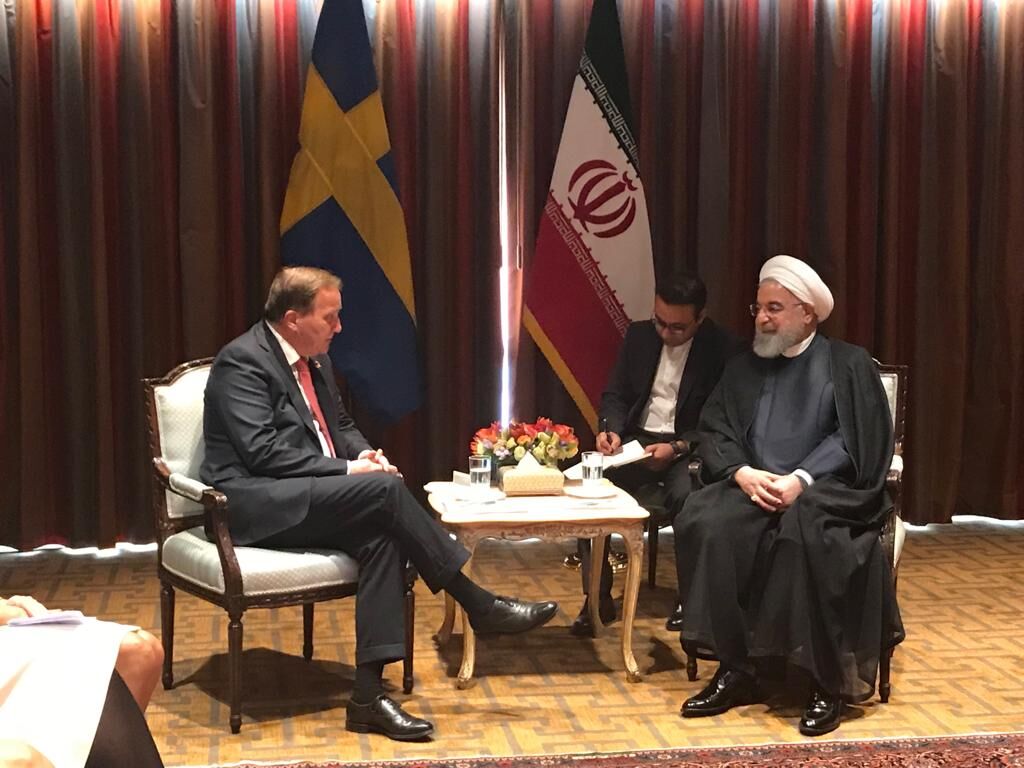 رایزنی روحانی با نخست وزیر سوئد و رئیس جمهور سوییس