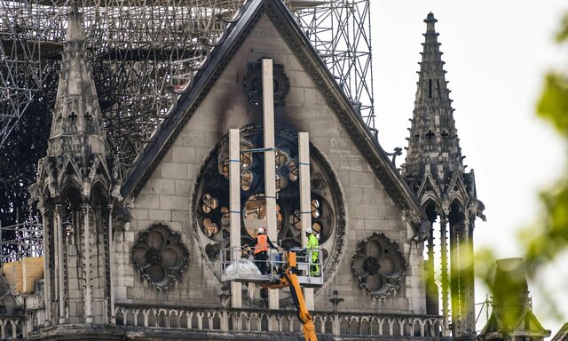 علت آتش‌سوزی در کلیسای کهن پاریس معلوم شد