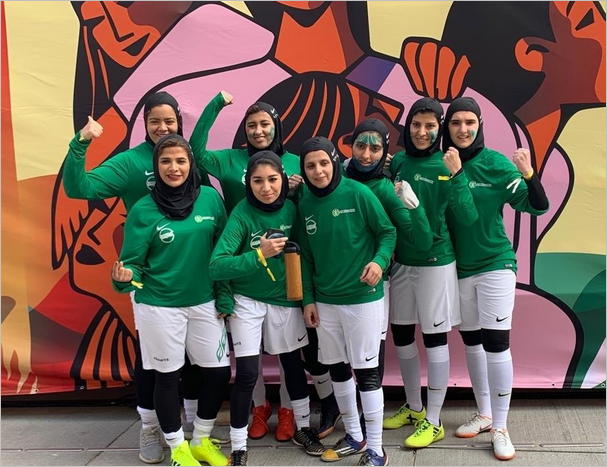 اولین دوره لیگ برتر فوتبال زنان عربستان +تصاویر