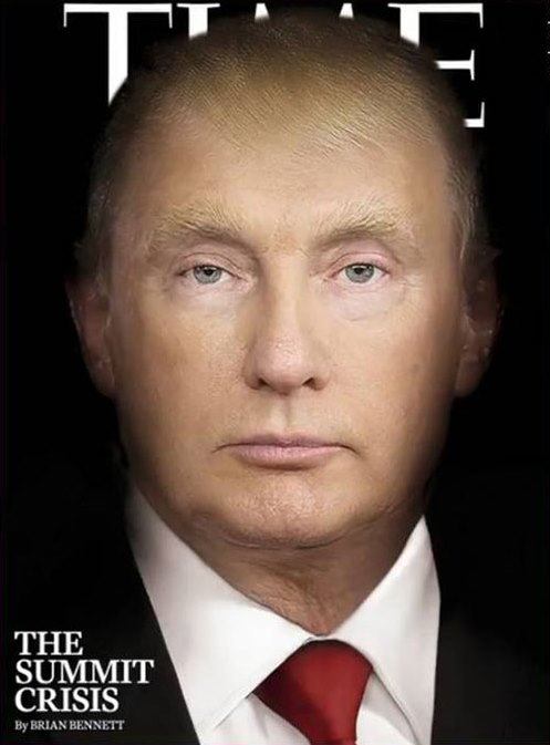 جلد خاص مجله تایم پس از دیدار ترامپ و پوتین +عکس