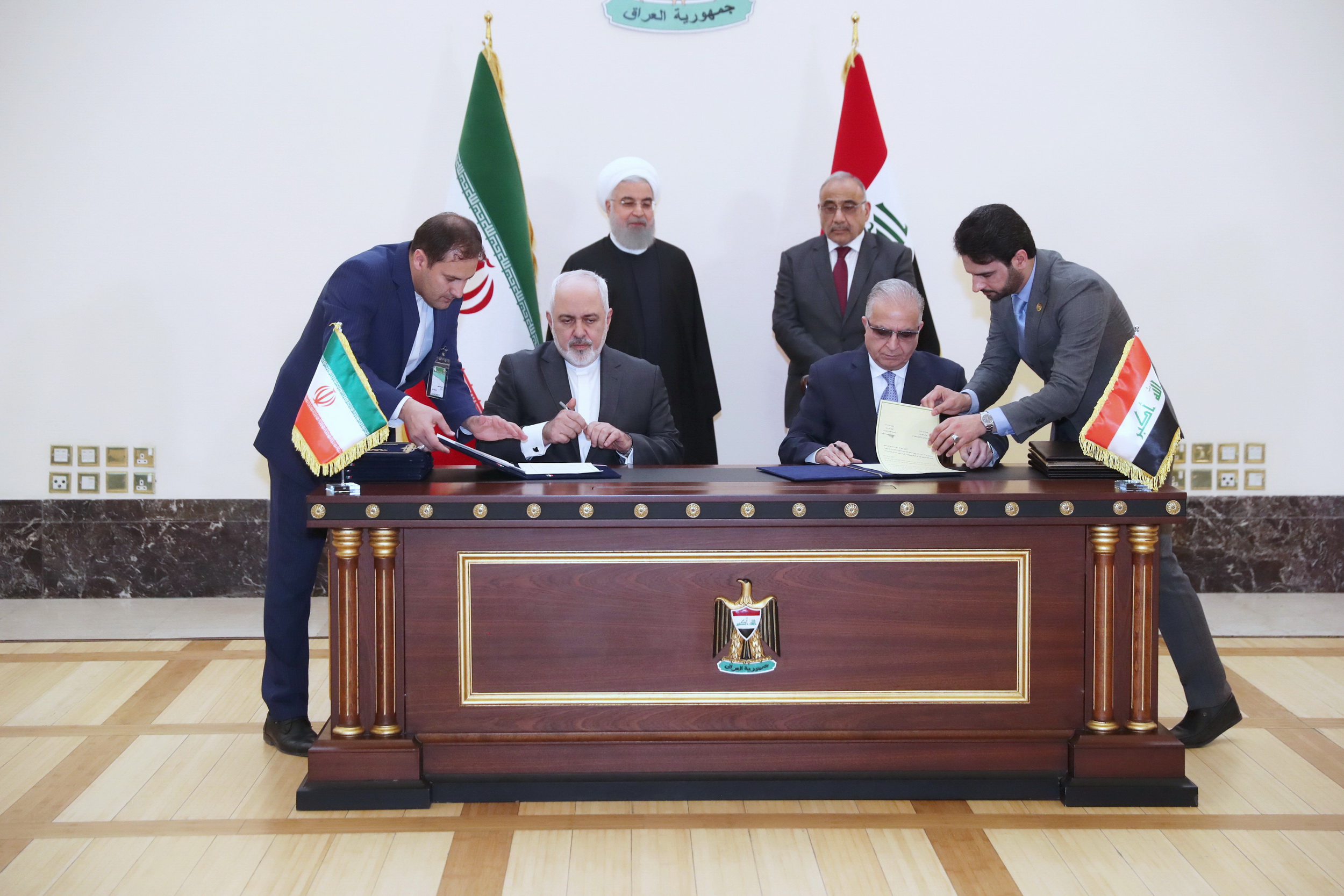 امضای ۵سند همکاری مشترک میان ایران و عراق