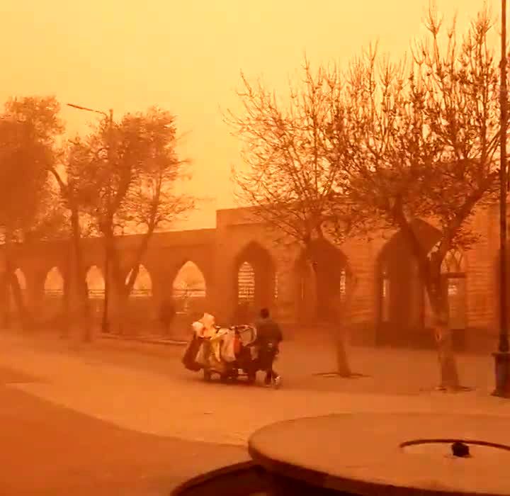 تصاویری وحشتناک از وضعیت هوا در اردبیل + فیلم