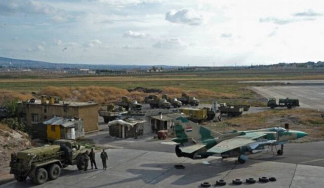 حمله موشکی به فرودگاه T-4 سوریه