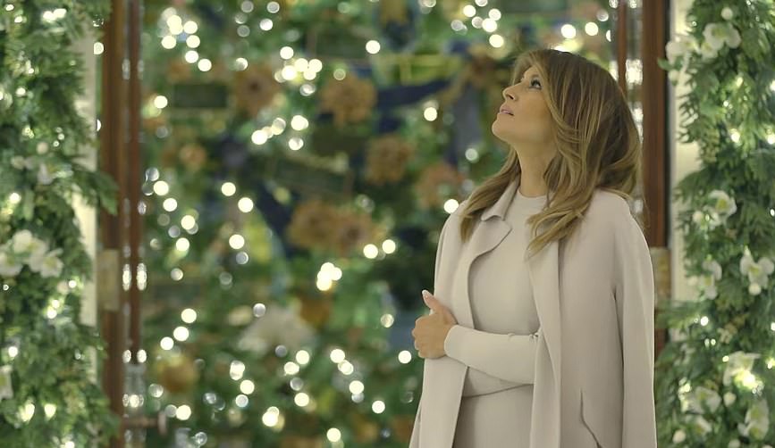 رونمایی ملانیا ترامپ از تزئینات کریسمس کاخ سفید +تصاویر