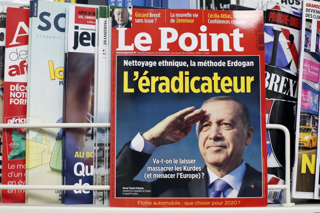 جلد جنجالی مجله فرانسوی لو پوئن موجب خشم ترکیه