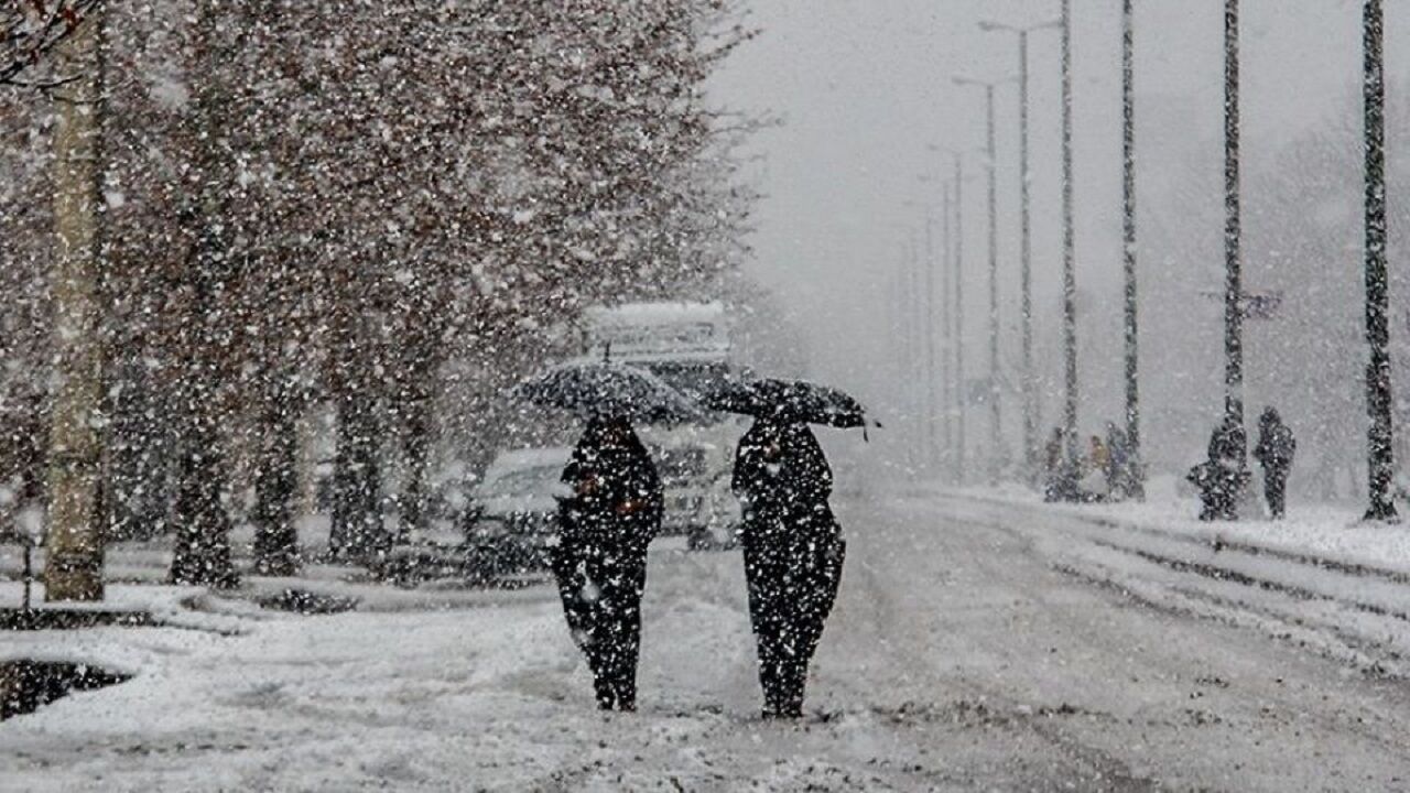 بارش برف و باران در ۱۱ استان کشور