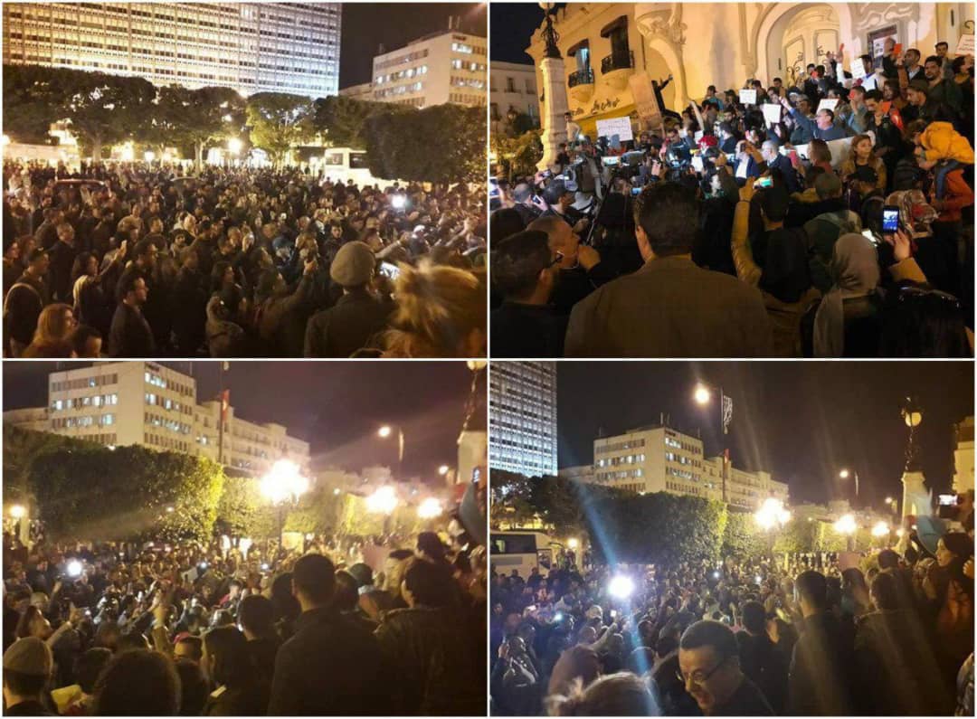 تظاهرات مردم خشمگین تونس علیه سفر بن سلمان به این کشور
