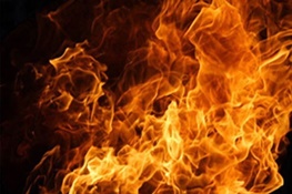 آتش سوزی در هتلی در شهر ساحلی باتومی در گرجستان