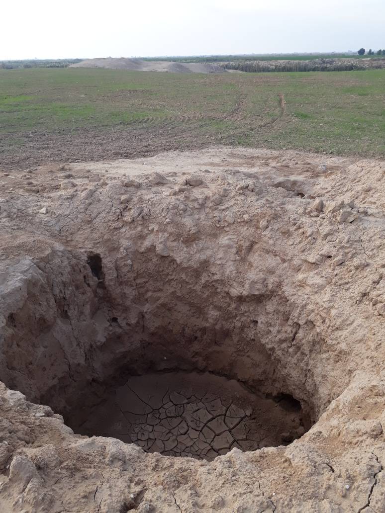 هجوم حفاران غیر مجاز به تپه‌های باستانی خوزستان +عکس