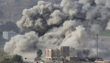  جنگنده های عربستان در چند نوبت پایتخت یمن را بمباران کردند