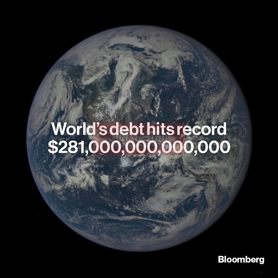 رکورد بدهی جهانی زده شد!