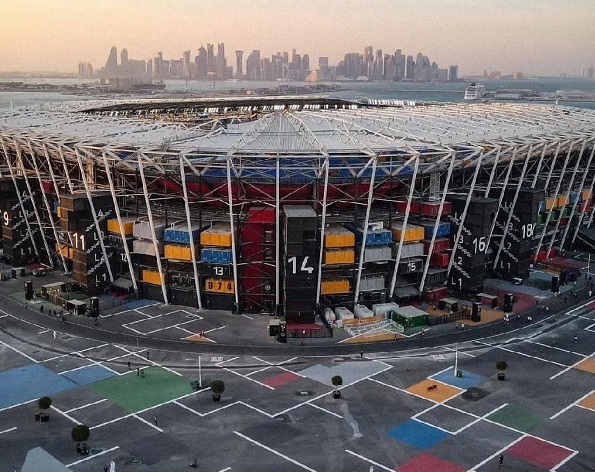 استادیوم ۹۷۴ قطر چطور ناپدید می شود؟ + فیلم