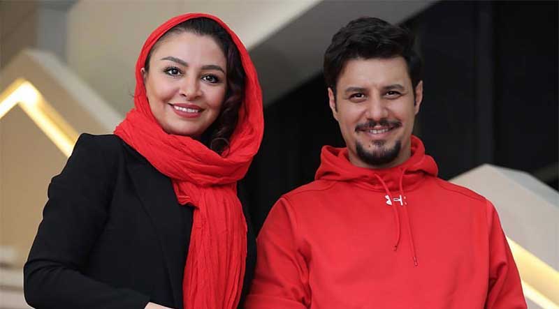 عکس یادگاری جواد عزتی و همسرش با شبنم قلی‌خانی +عکس