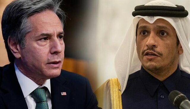 ​تماس تلفنی وزیرخارجه قطر با بلینکن پس از گفت‌وگو با امیرعبداللهیان