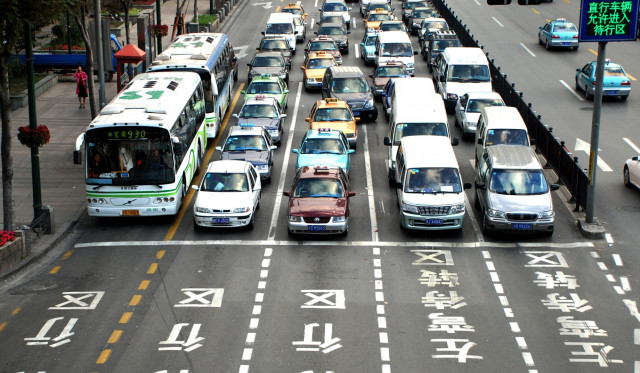 کنترل ترافیک به شیوه چینی