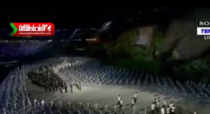 لحظه رژه کاروان ایران در افتتاحیه بازی‌های آسیایی +فیلم