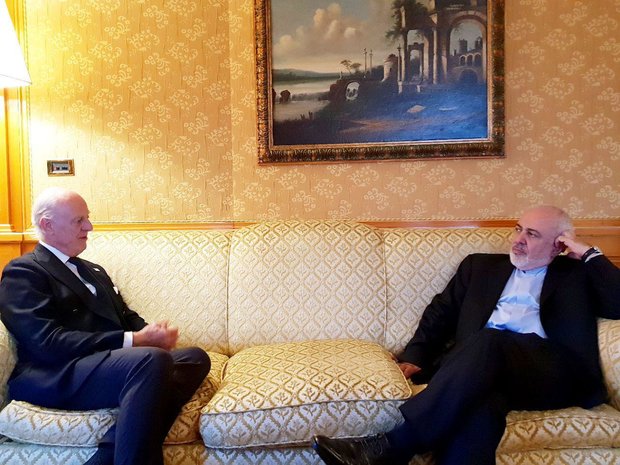 دیدار ظریف با نماینده دبیرکل سازمان ملل در امور سوریه
